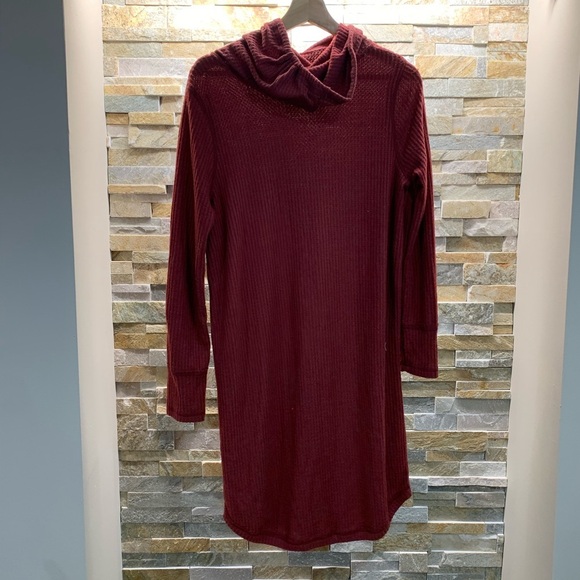 NWOT SUSINA Cowl Neck Long Sleeve Waffle Knit Dress - Picture 4 of 8